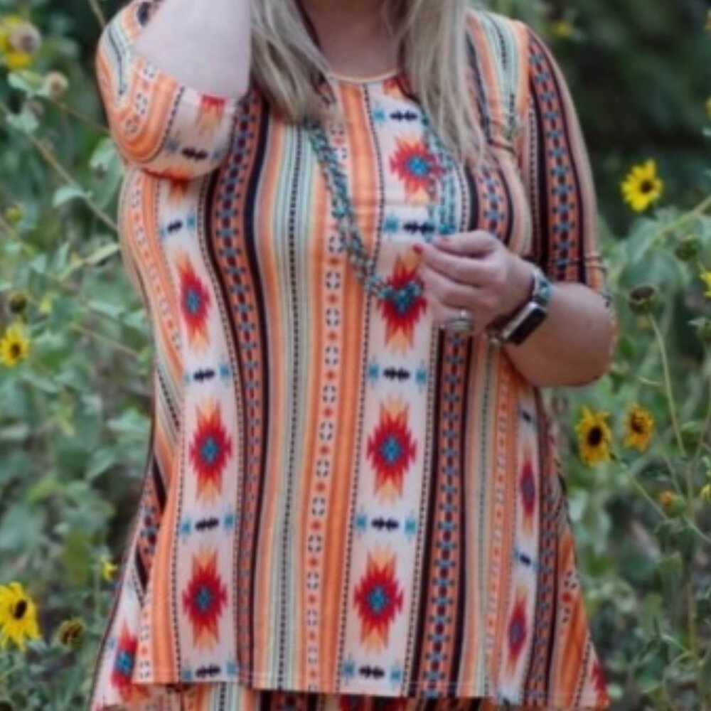 🔥Sale - Classy Cowgirl Company  Yellowstone Size XL Multi Color Top